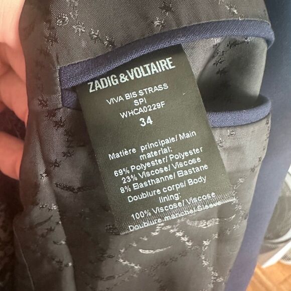 Zadig & Voltaire || NWTs Star Studded Blazer Size XS - Picture 15 of 16